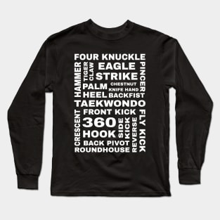 Taekwondo guide for beginners and advanced students Long Sleeve T-Shirt